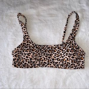 Cheetah Print Bikini Top